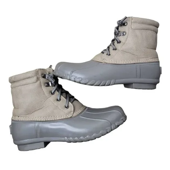 Nautica Grey Duck Boots Womens Duck Boots Nautica Snow Boots